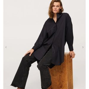 NWT Mango long cotton shirt